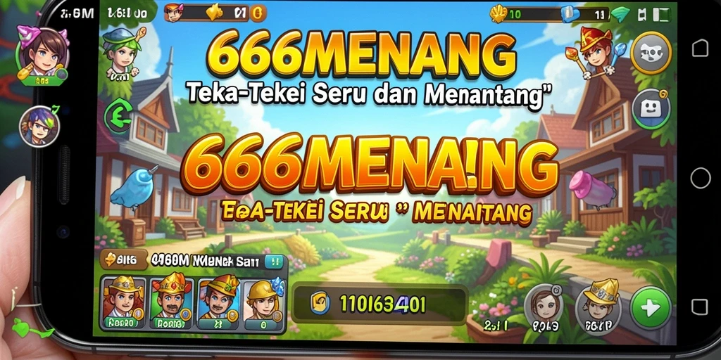 Tampilan gameplay seru dalam 666MENANG yang penuh teka-teki.