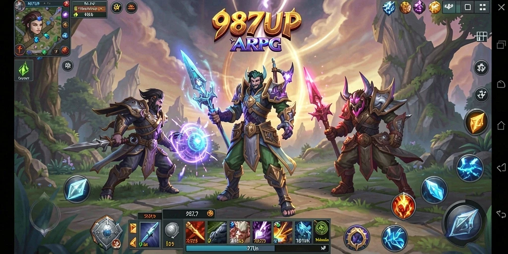 Screenshot gameplay yang menampilkan aksi seru dalam ARPG.