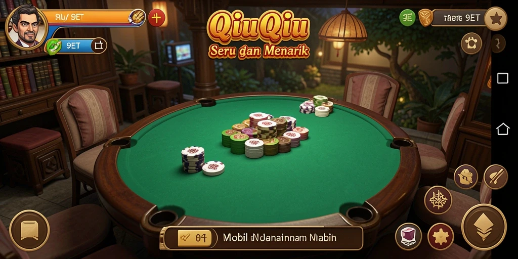 Tampilan gameplay QiuQiu yang seru dan mengasyikkan di 9ET.