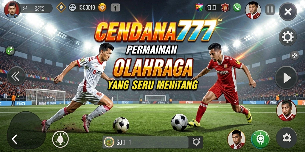Screenshot CENDANA777 menampilkan aksi seru dalam permainan olahraga.