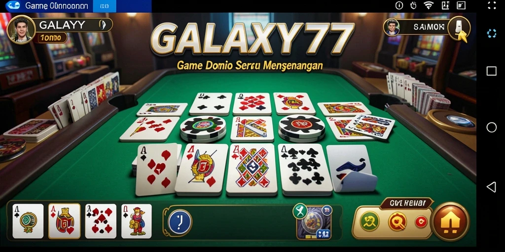Tampilan menarik gameplay Domino yang mengasyikkan.