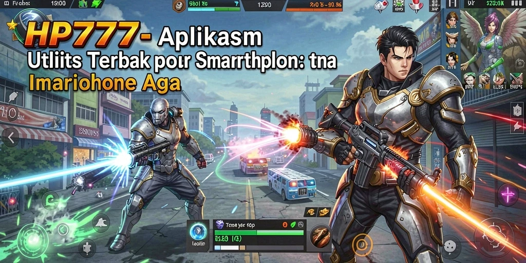 Tangkapan layar utama HP777 menampilkan antarmuka yang intuitif dan fitur optimasi.