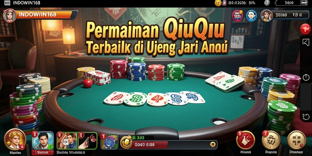 Tampilan gameplay QiuQiu yang seru dan kompetitif.
