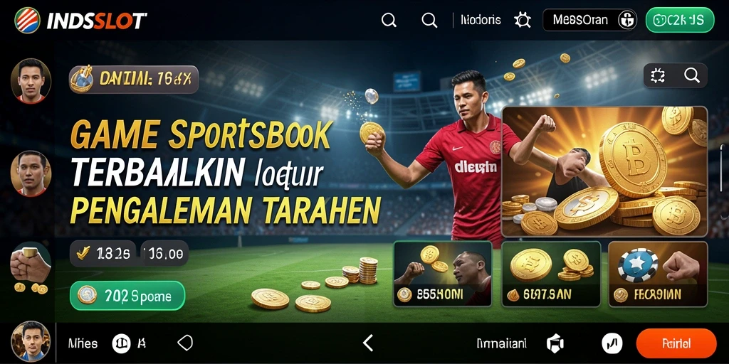 Tampilan gameplay menarik dari INDSLOT dalam aplikasi Sportsbook.