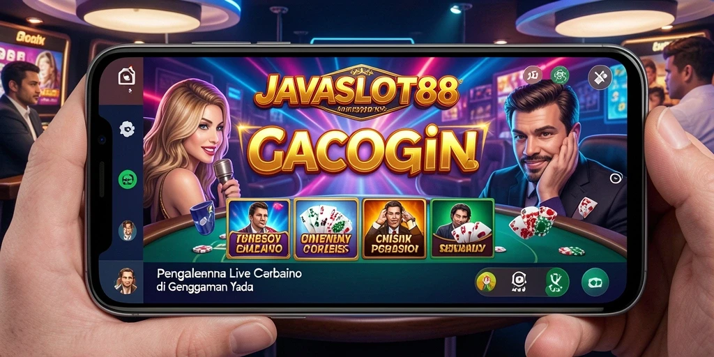 Tampilan gameplay Live Casino yang menarik di JAVASLOT88.