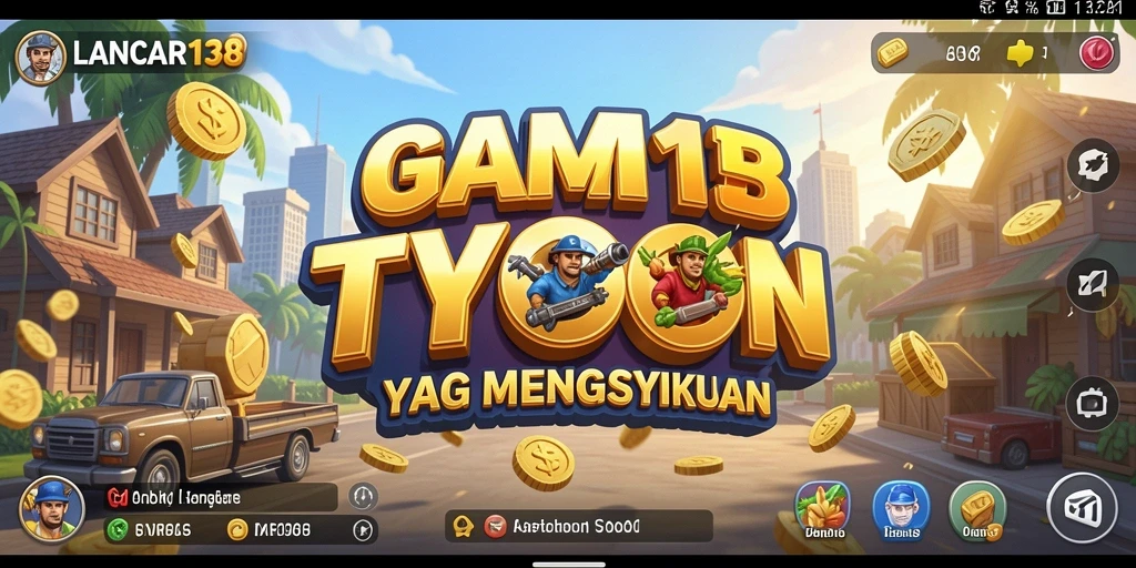 Screenshot utama menampilkan gameplay Tycoon yang mengasyikkan.