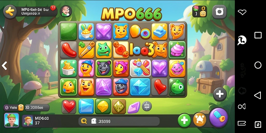 Gameplay seru dari MPO666 dengan tantangan Match-3.