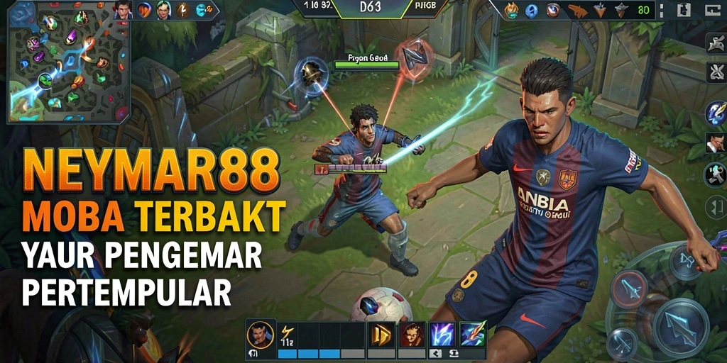 Tampilan gameplay NEYMAR88 dengan karakter beraksi di medan perang.