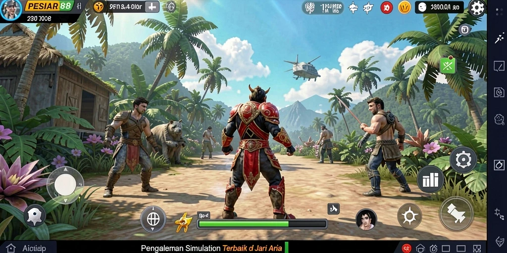 Tampilan gameplay PESIAR88 yang menakjubkan dan imersif.