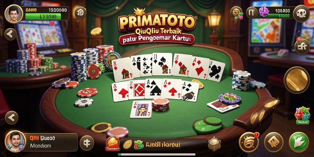 Tampilan gameplay seru PRIMATOTO dalam QiuQiu.