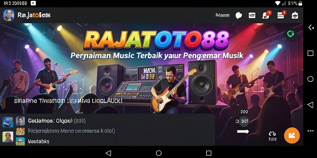 Tampilan screenshot gameplay RAJATOTO88 menampilkan keseruan bermain musik.