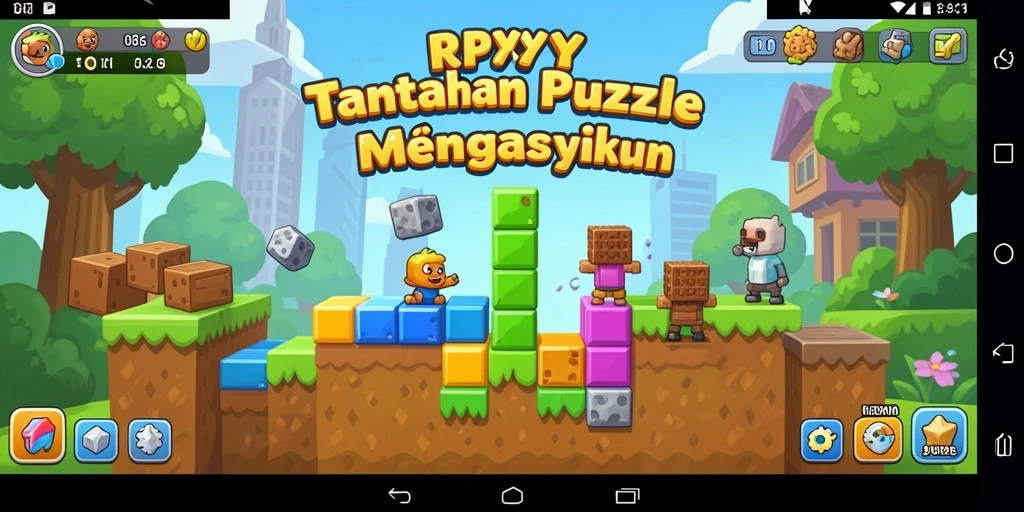 Tampilan gameplay RPYYY yang penuh warna dan menantang.