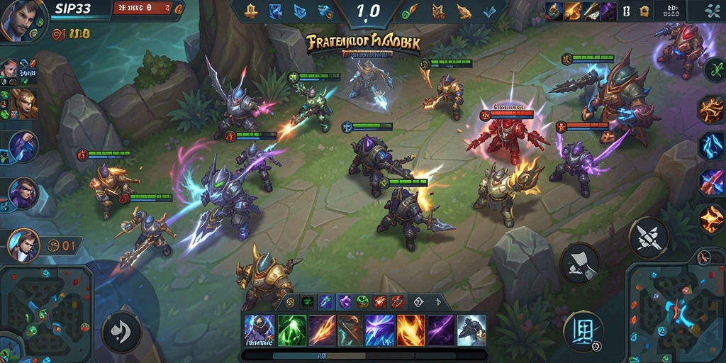 Tampilan gameplay SIP33 yang mendebarkan dengan strategi tim.
