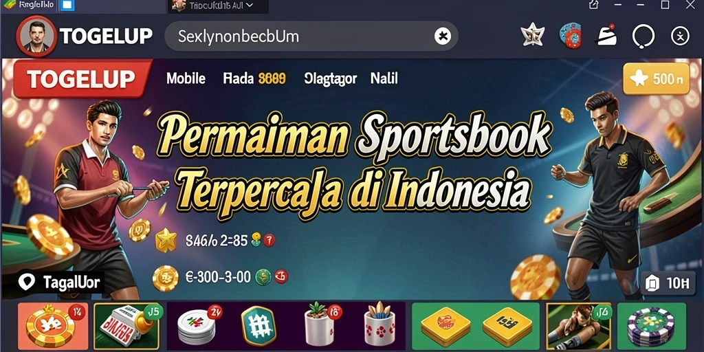 Tampilan gameplay <strong>TOGELUP</strong> menampilkan taruhan olahraga yang menarik.