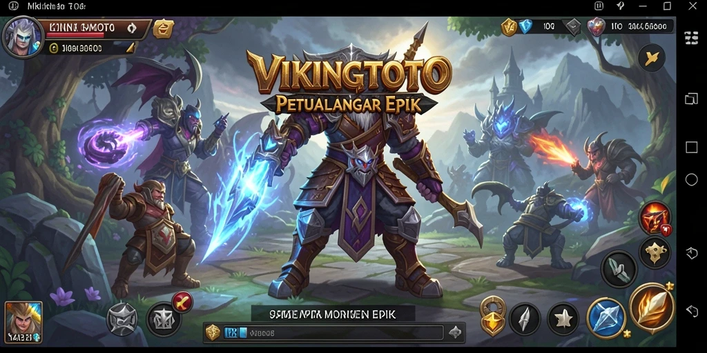 Tampilan gameplay epik di dunia VIKINGTOTO yang menakjubkan.