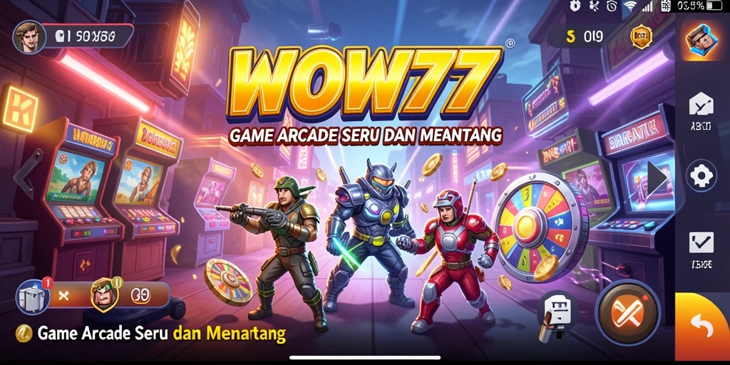 Gameplay menegangkan dan seru di WOW77.
